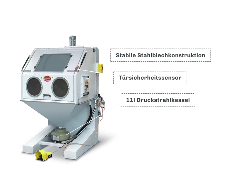 Druckstrahlkabine Rationell