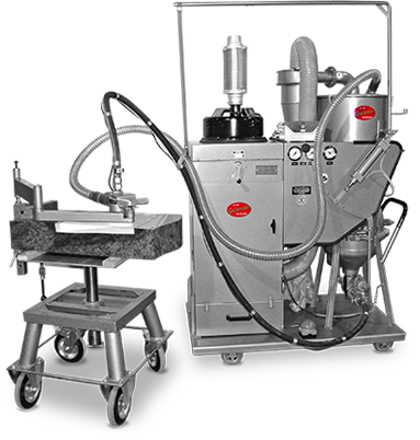 Staubfreie Strahlanlage