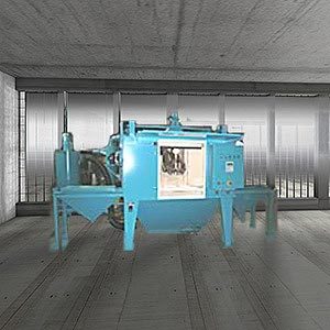 Wechseltischstrahlanlage für optimiertes Strahlen Wechseltischstrahlanlage für optimiertes Strahlen
