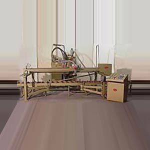 Brückenstrahlmaschine mit Druckstrahlblaster Brückenstrahlmaschine mit Druckstrahlblaster