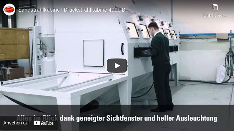 Video Druckstrahlkabine 4000 B Video Druckstrahlkabine 4000 B